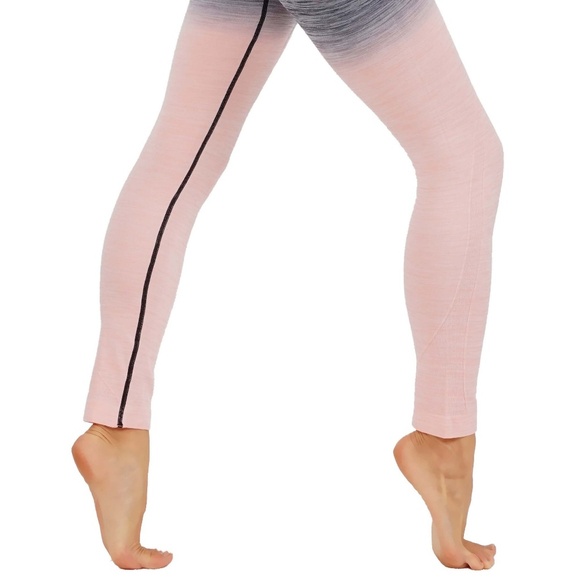 NWT Seamless High Waist Yoga Dry-Fit Ombre compression Leggings Tummy support - Picture 3 of 5